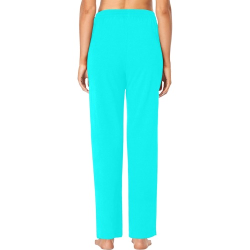 color aqua / cyan Women's Pajama Trousers