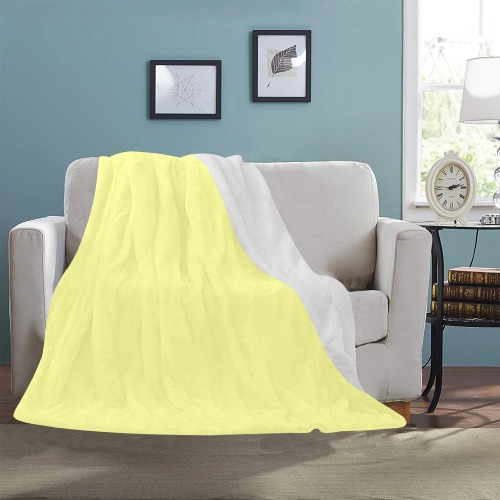 color canary yellow Ultra-Soft Micro Fleece Blanket 50"x60"
