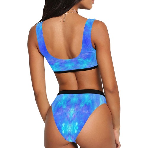 Into the Void Sport Top & High-Waisted Bikini Swimsuit (Model S07)