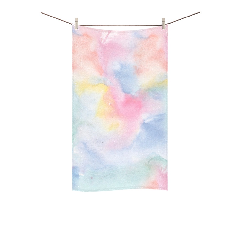 Colorful watercolor Custom Towel 16"x28"