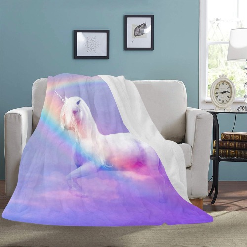 Unicorn and Rainbow Ultra-Soft Micro Fleece Blanket 60"x80"