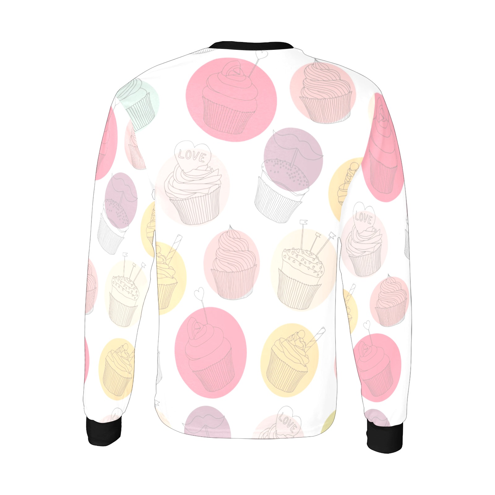 Colorful Cupcakes Kids' All Over Print Long Sleeve T-shirt (Model T51)