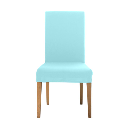 Coastal style solid light turquoise Removable Dining Chair Cover