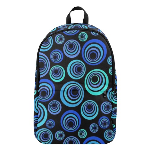 Retro Psychedelic Pretty Blue Pattern Fabric Backpack for Adult (Model 1659)