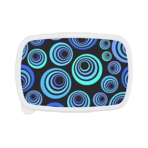 Retro Psychedelic Pretty Blue Pattern