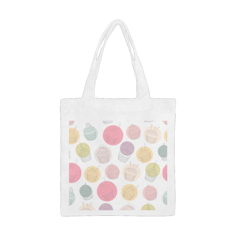 Colorful Cupcakes Canvas Tote Bag/Small (Model 1700)