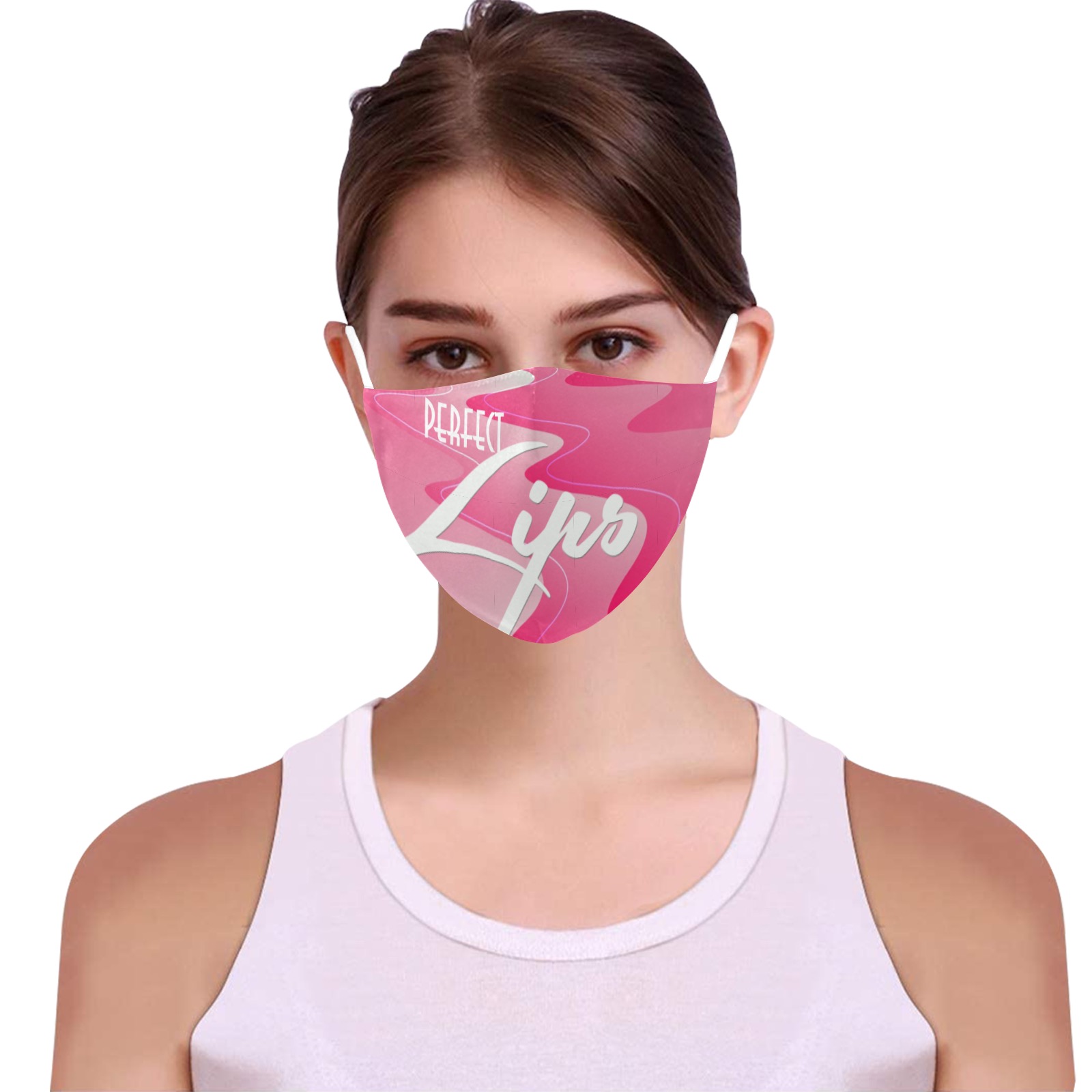 Perfect lips Mask 3D Mouth Mask with Drawstring (Pack of 3) (Model M04)