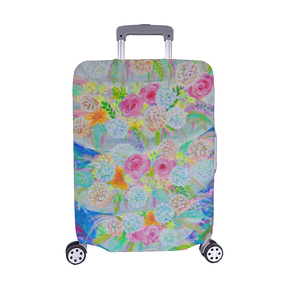 Flower Tornado Luggage Cover/Medium 22"-25"