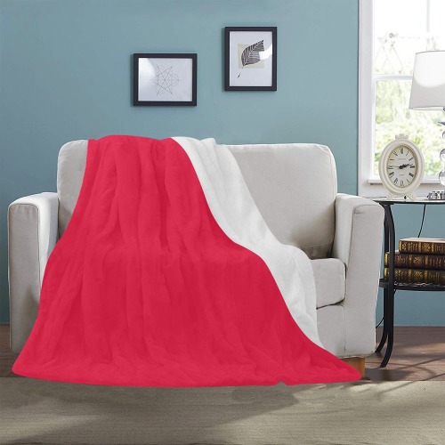 color crimson Ultra-Soft Micro Fleece Blanket 50"x60"