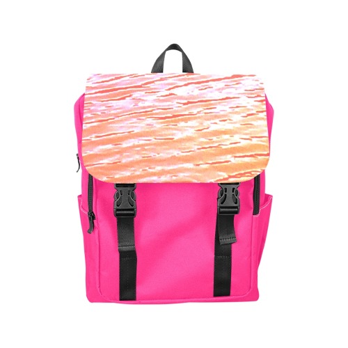 Orange and red water Casual Shoulders Backpack (Model 1623)