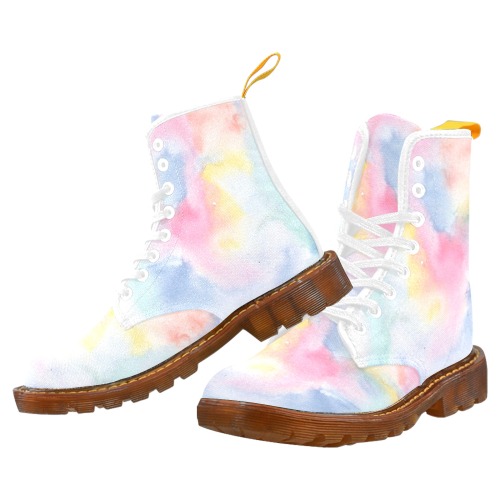 Colorful watercolor Martin Boots For Women Model 1203H