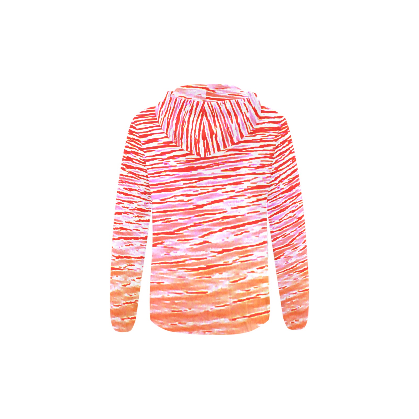 Orange and red water All Over Print Full Zip Hoodie for Kid (Model H14)