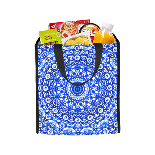 Blue Mandala Mehndi Style G403 Picnic Tote Bag (Model 1717)