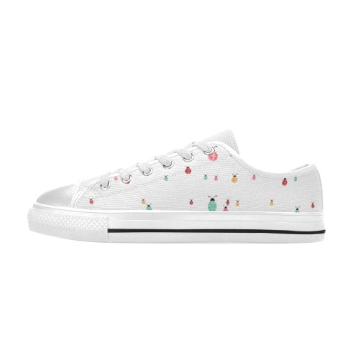Spring Lady Bug Women's Classic Canvas Shoes (Model 018)