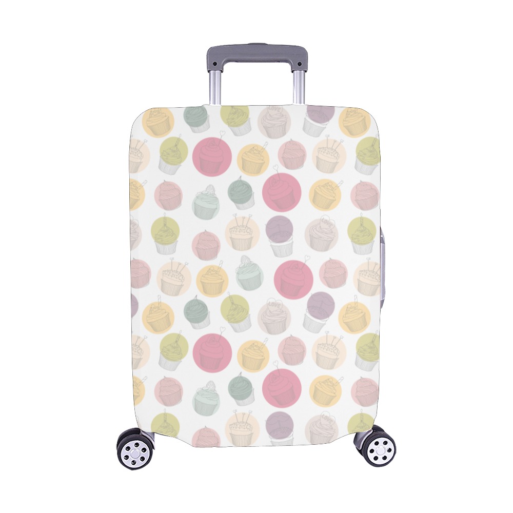 Colorful Cupcakes Luggage Cover/Medium 22"-25"