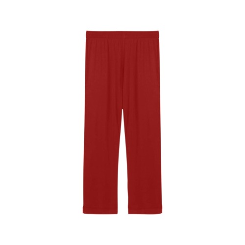 color dark red Women's Pajama Trousers