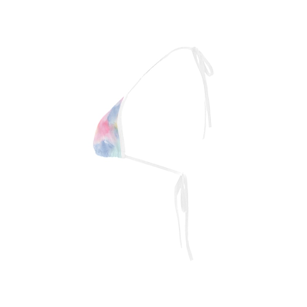 Colorful watercolor Custom Bikini Swimsuit Top