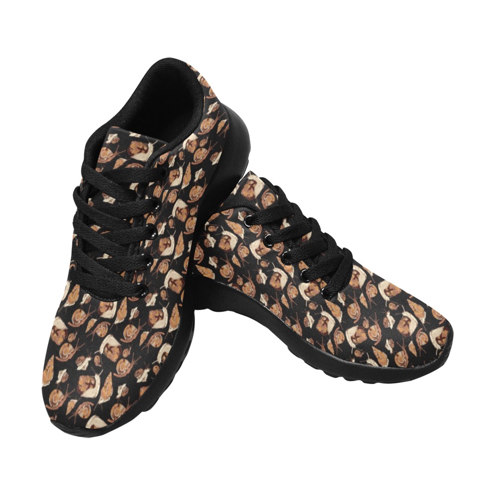 snail black Women’s Running Shoes (Model 020)