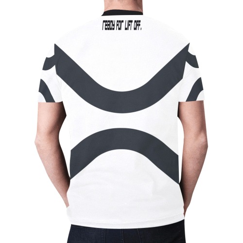 X WHITE SHIRT MEN MODEL A New All Over Print T-shirt for Men (Model T45)
