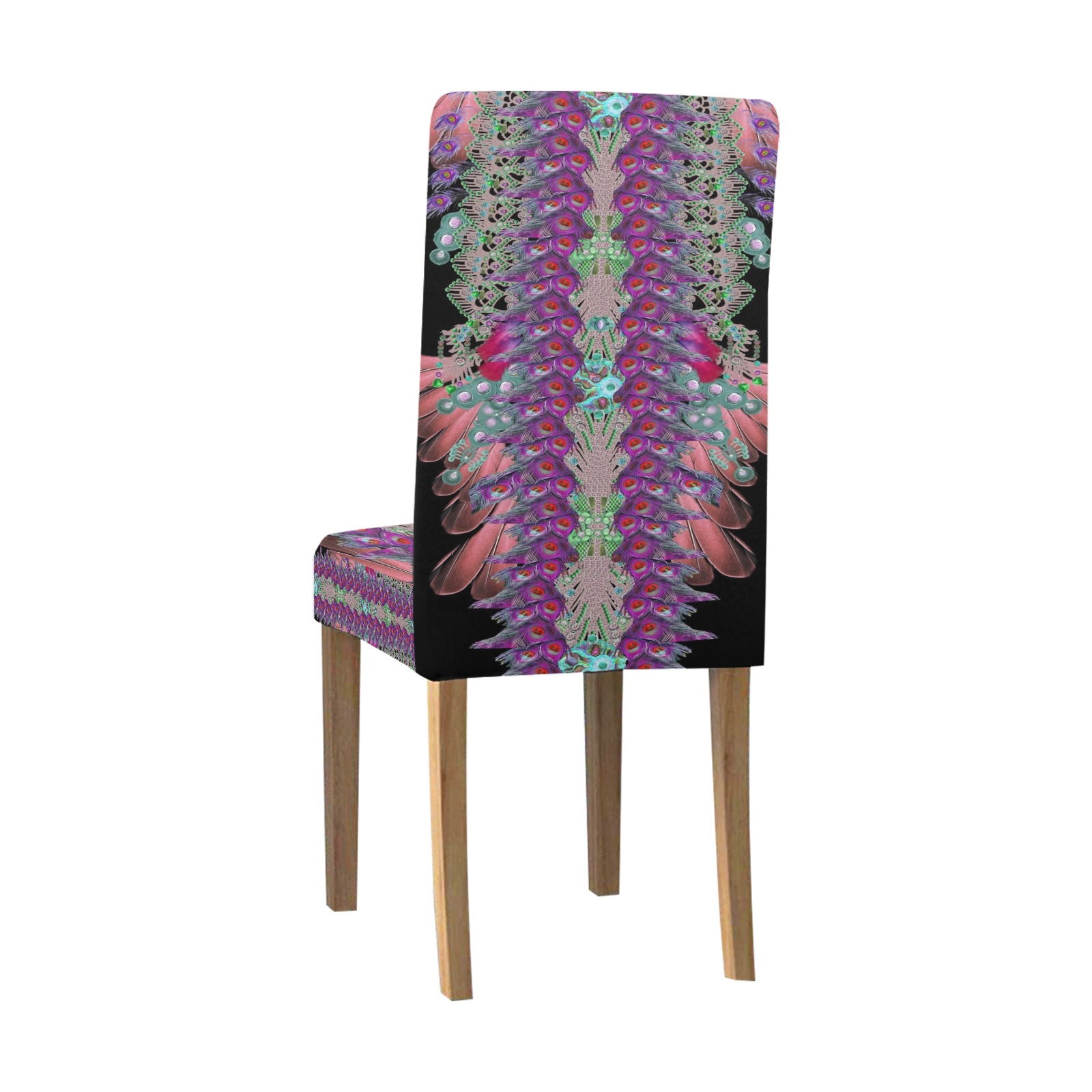 black design Removable Dining Chair Cover | ID: D5528462