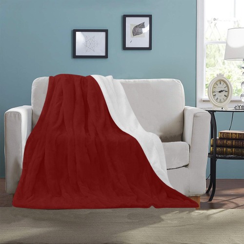 color blood red Ultra-Soft Micro Fleece Blanket 40"x50"