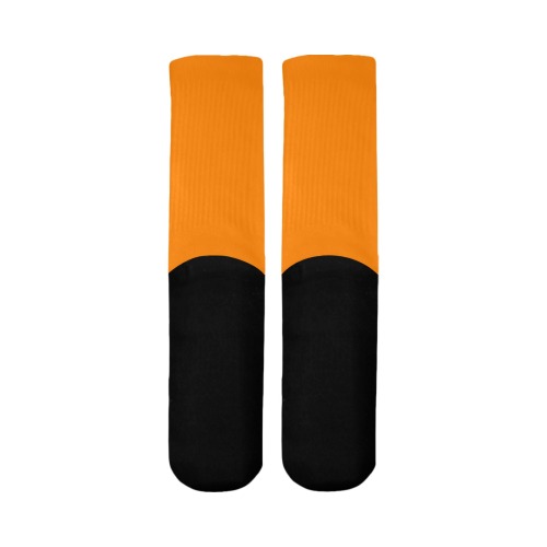color UT orange Mid-Calf Socks (Black Sole)