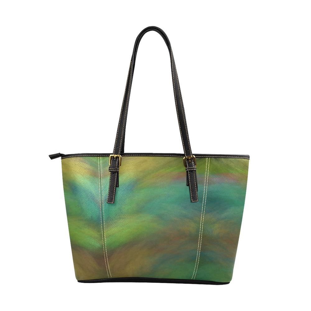 Smooth Clouds Leather Tote Bag/Large (Model 1640)