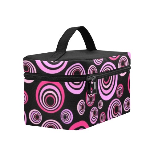 Retro Psychedelic Pretty Pink Pattern Lunch Bag/Large (Model 1658)