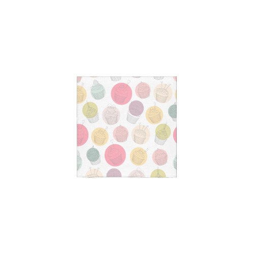 Colorful Cupcakes Square Towel 13“x13”