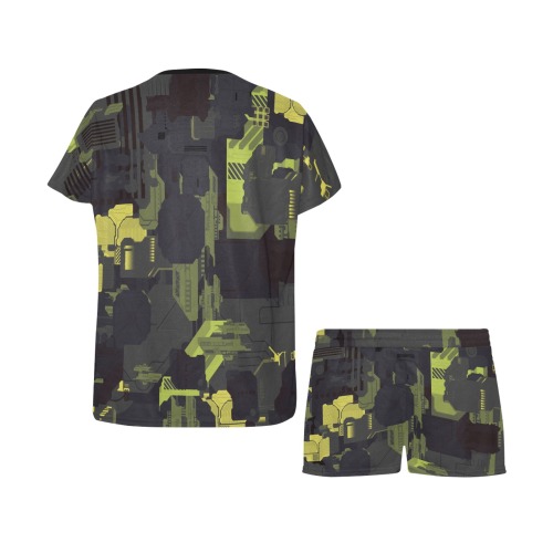 Urban Camouflage Women's Short Pajama Set