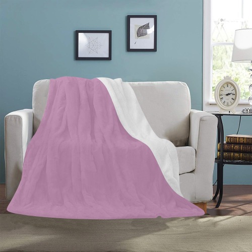 color mauve Ultra-Soft Micro Fleece Blanket 50"x60"