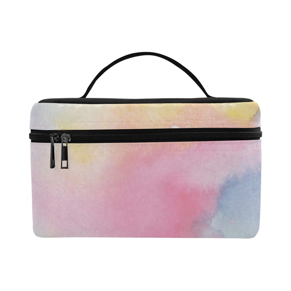 Colorful watercolor Cosmetic Bag/Large (Model 1658)