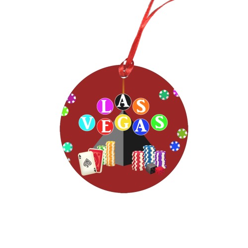 Las Vegas Pyramid Poker Chips Red