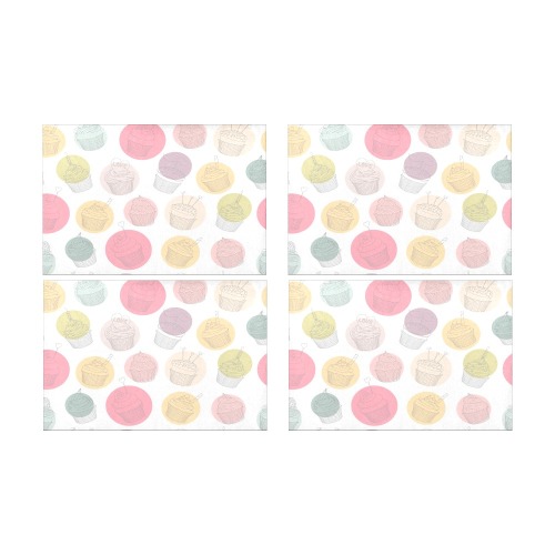 Colorful Cupcakes Placemat 12’’ x 18’’ (Set of 4)
