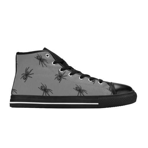 Spiders Men’s Classic High Top Canvas Shoes (Model 017)