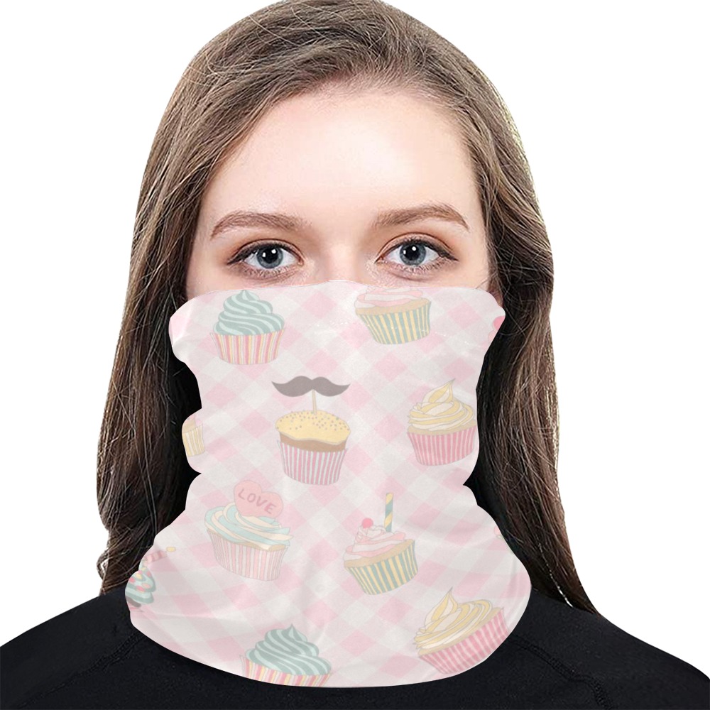 Cupcakes Multifunctional Dust-Proof Headwear (Pack of 10)