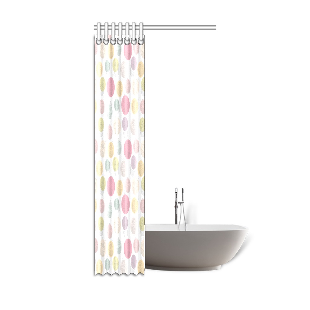 Colorful Cupcakes Shower Curtain 36"x72"