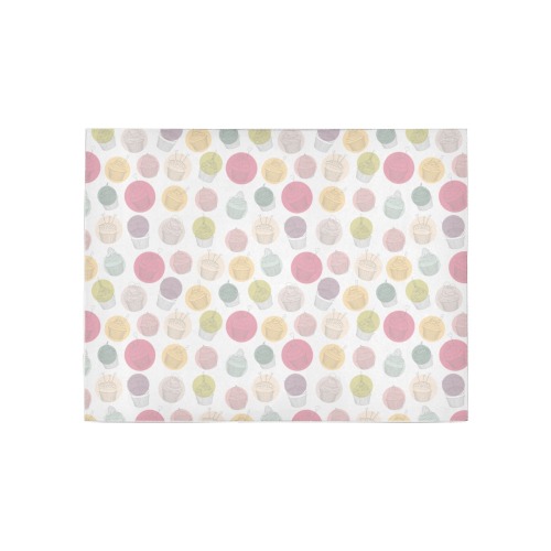 Colorful Cupcakes Area Rug 5'3''x4'