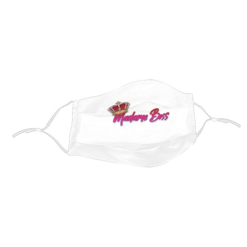 QuestWear Madame Boss Brand Pleated Mouth Mask with Drawstring (Model M06)