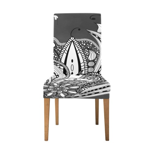 Wonderful floral design Removable Dining Chair Cover