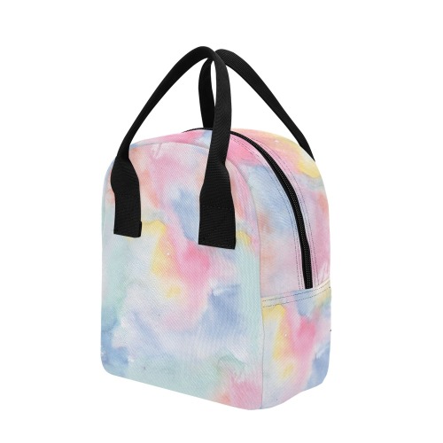 Colorful watercolor Zipper Lunch Bag (Model 1689)