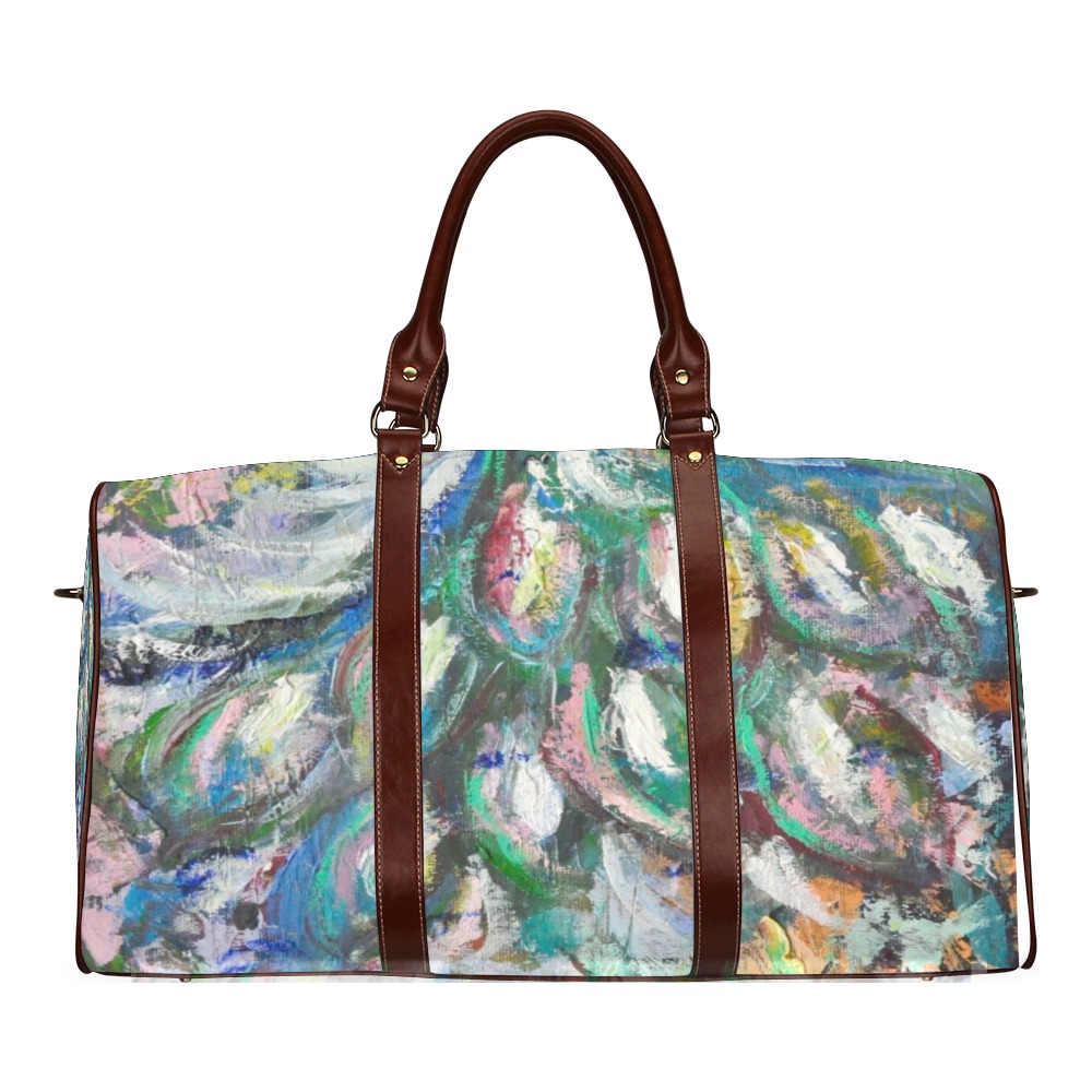 Abstract Painting Waterproof Travel Bag/Small (Model 1639)
