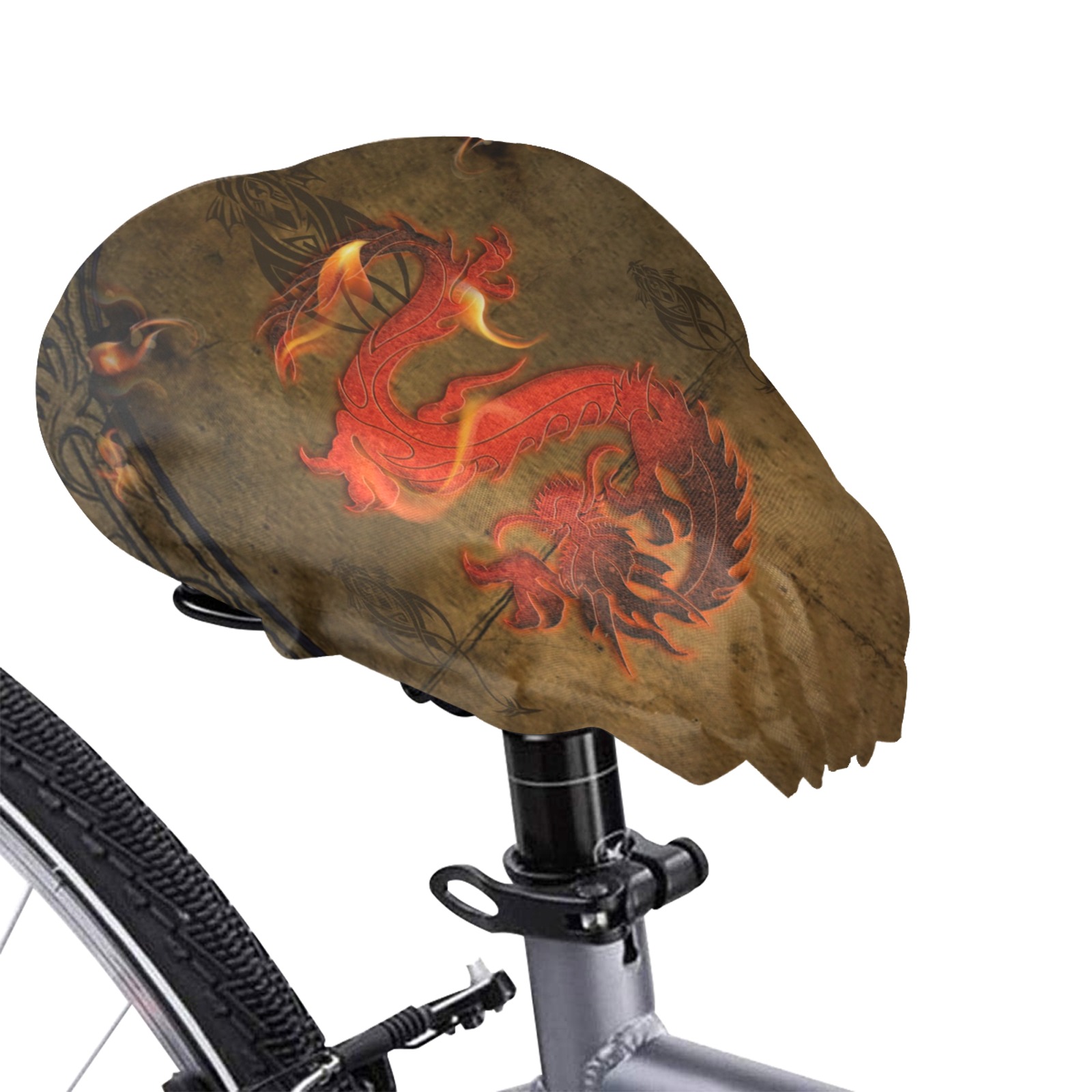 Wonderful asian dragon Waterproof Bicycle Seat Cover
