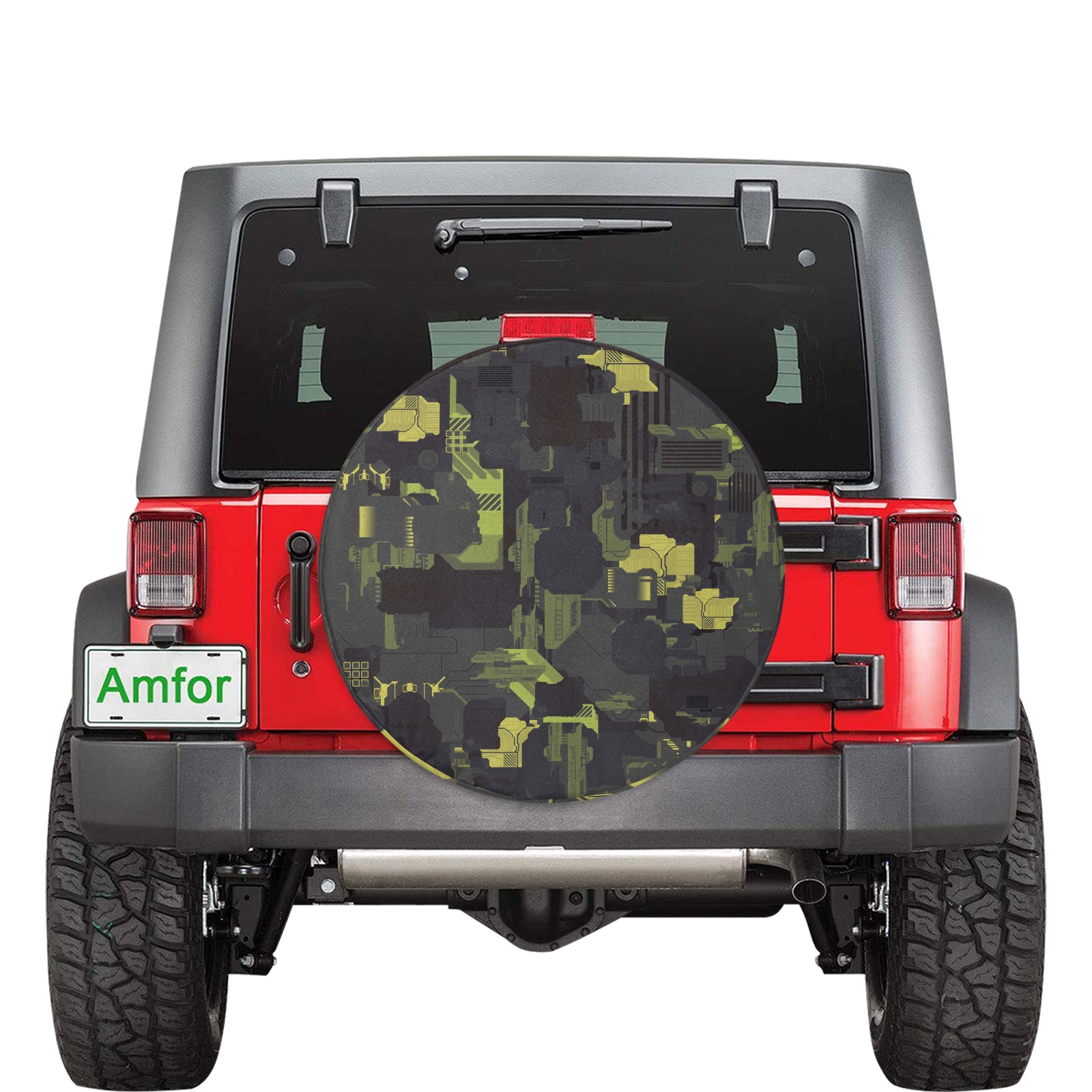 Urban Camouflage 32 Inch Spare Tire Cover