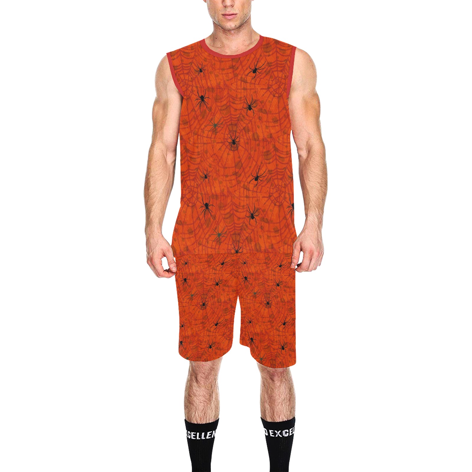Halloween Spider by Artdream All Over Print Basketball Uniform