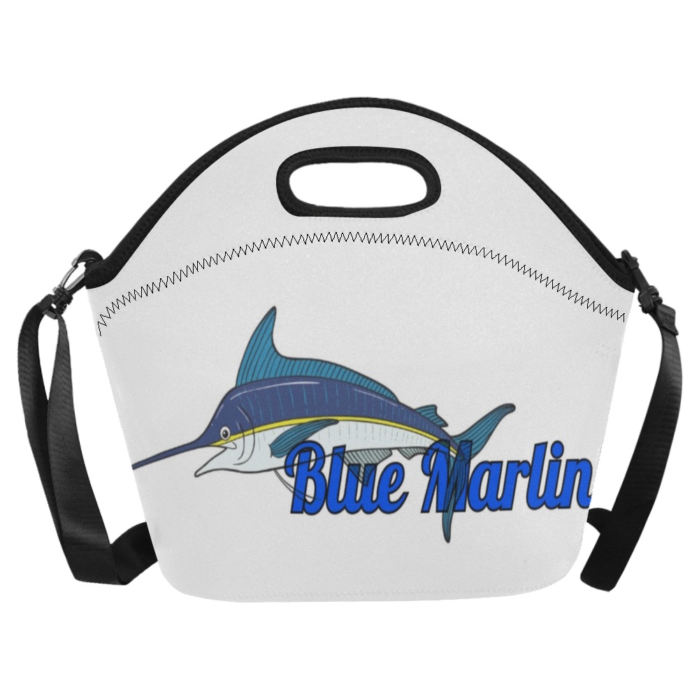 Blue Marlin Neoprene Lunch Bag/Large (Model 1669)