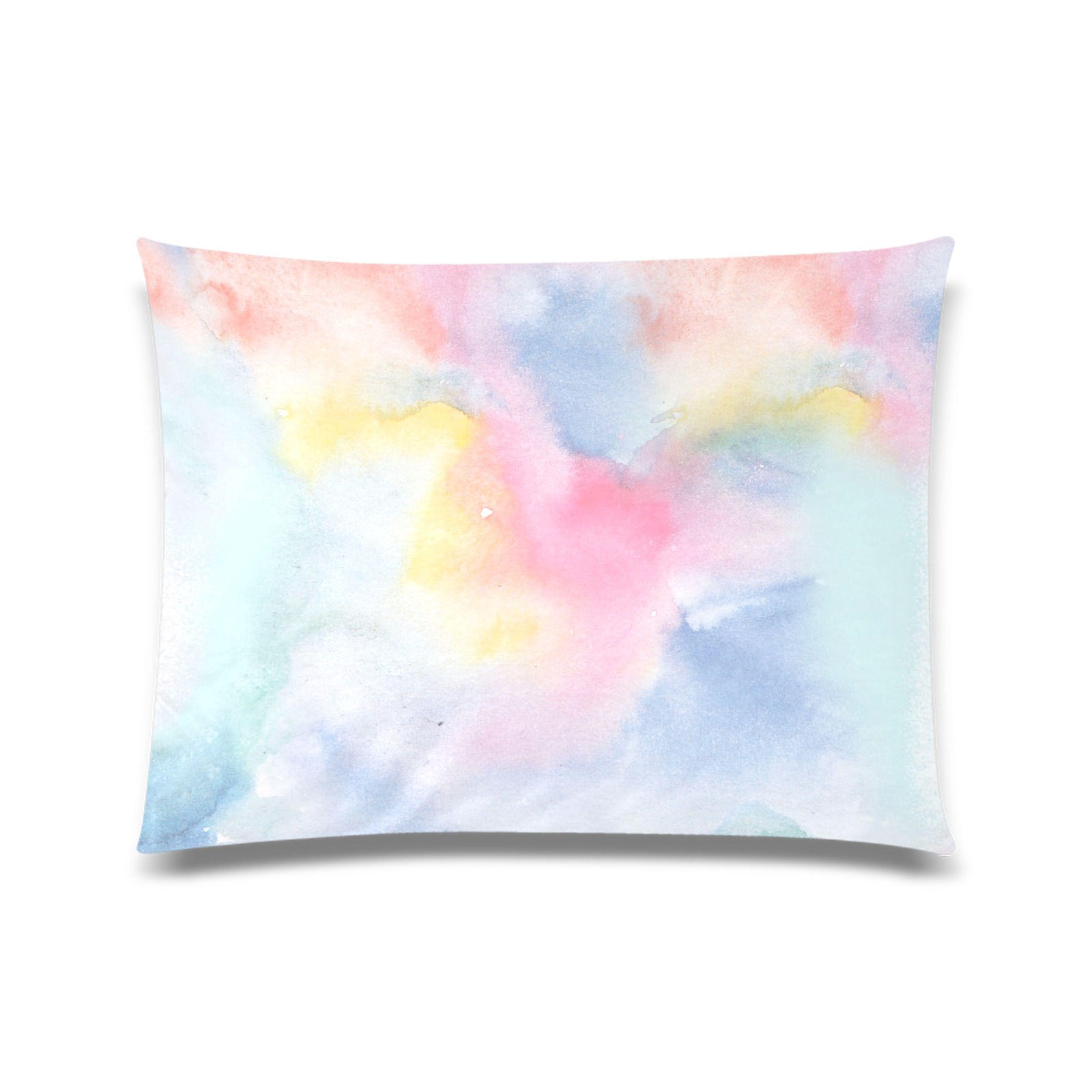 Colorful watercolor Custom Picture Pillow Case 20"x26" (one side)
