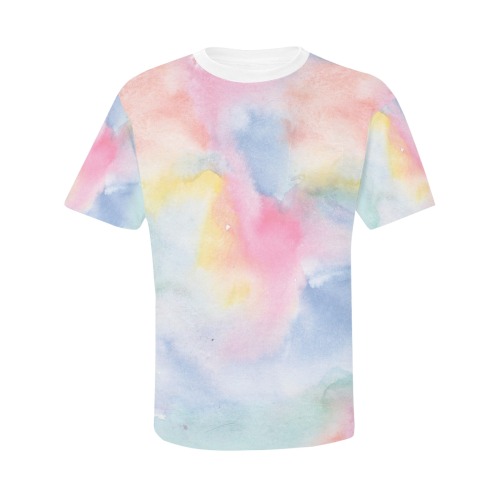 Colorful watercolor Men's All Over Print T-Shirt with Chest Pocket (Model T56)