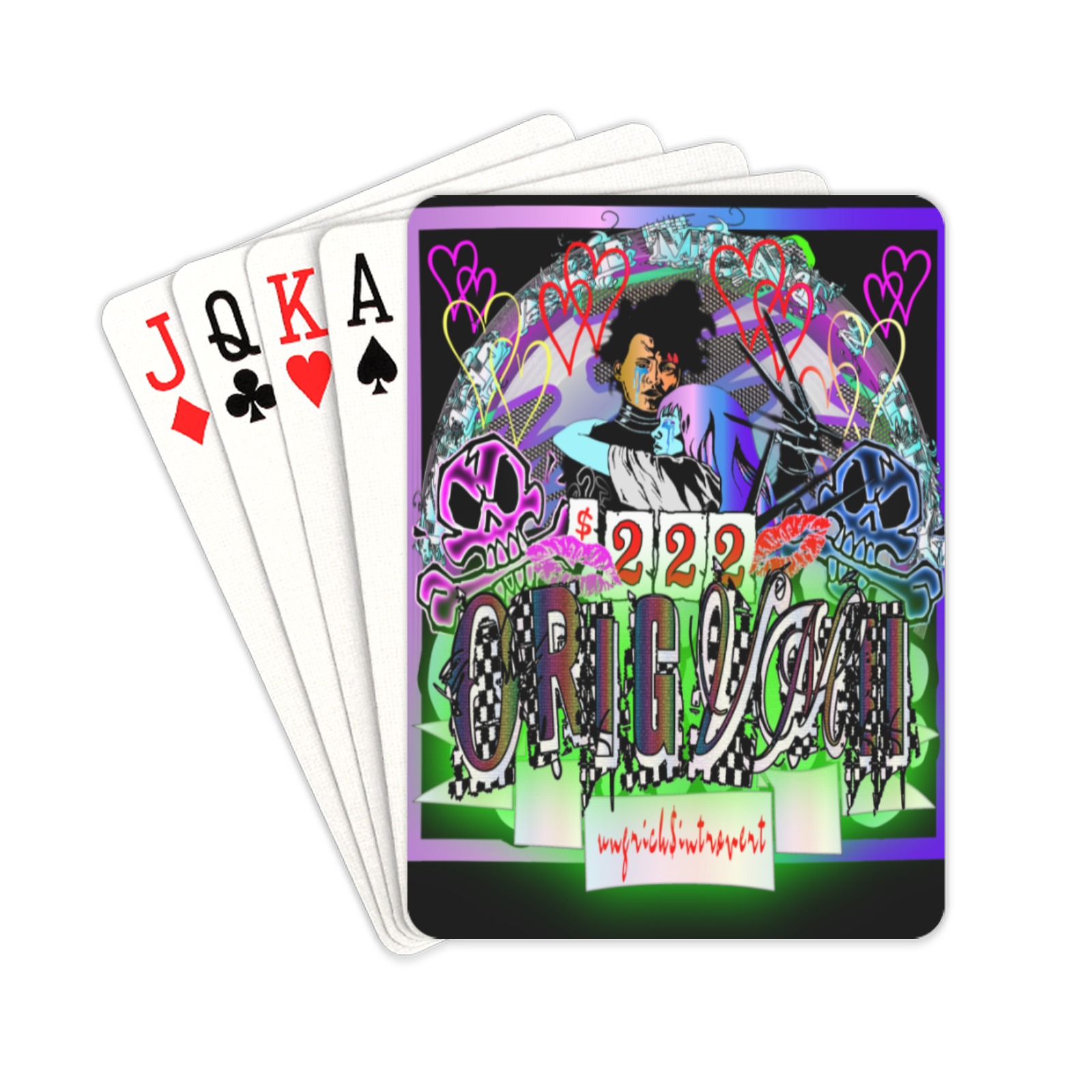 ORIGVMII EDWARD PRONTO LOGO Playing Cards 2.5"x3.5"