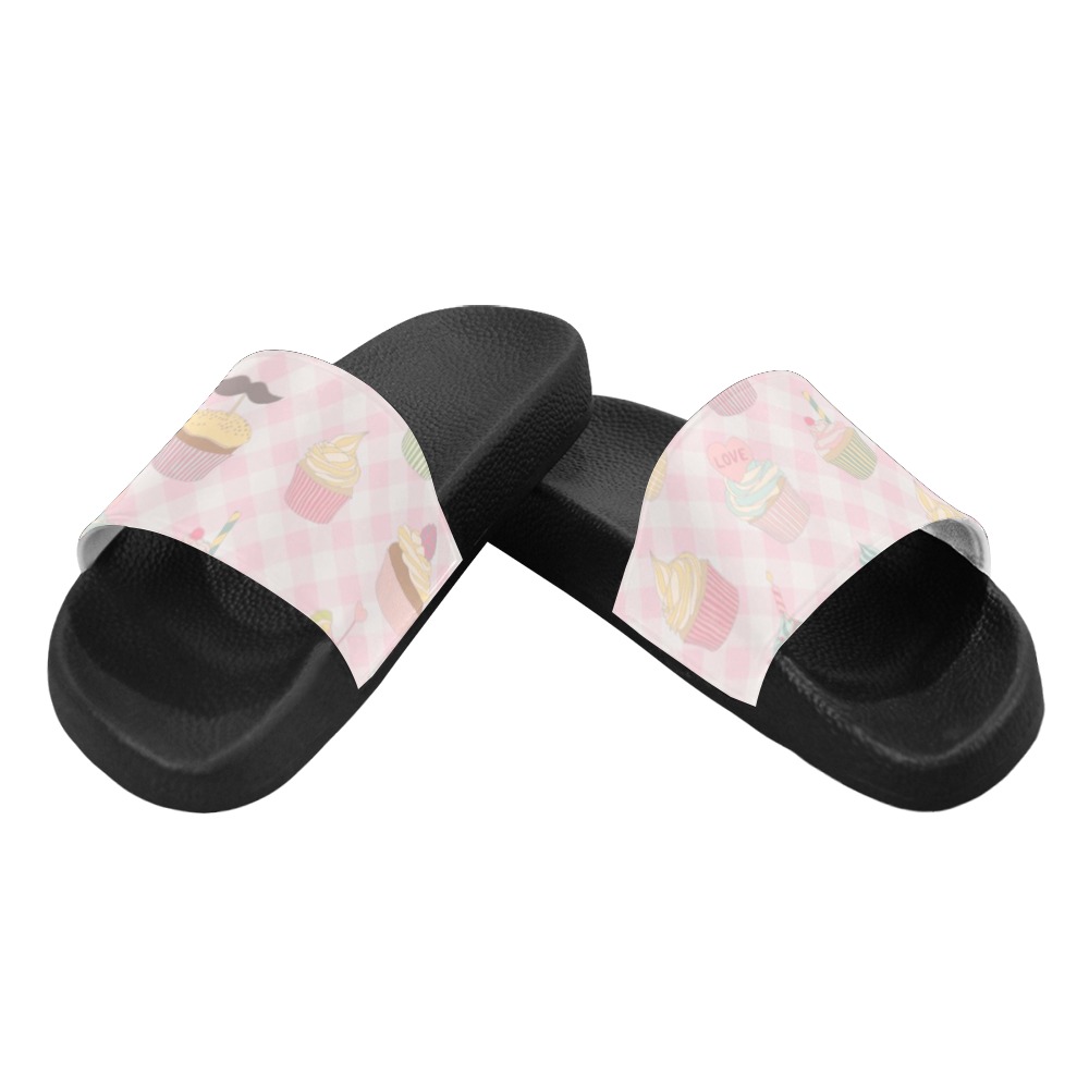 Cupcakes Women's Slide Sandals (Model 057)